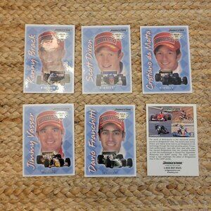 2002 Bridgestone First Edition Medallion Series Racing Complete Set 0f 5